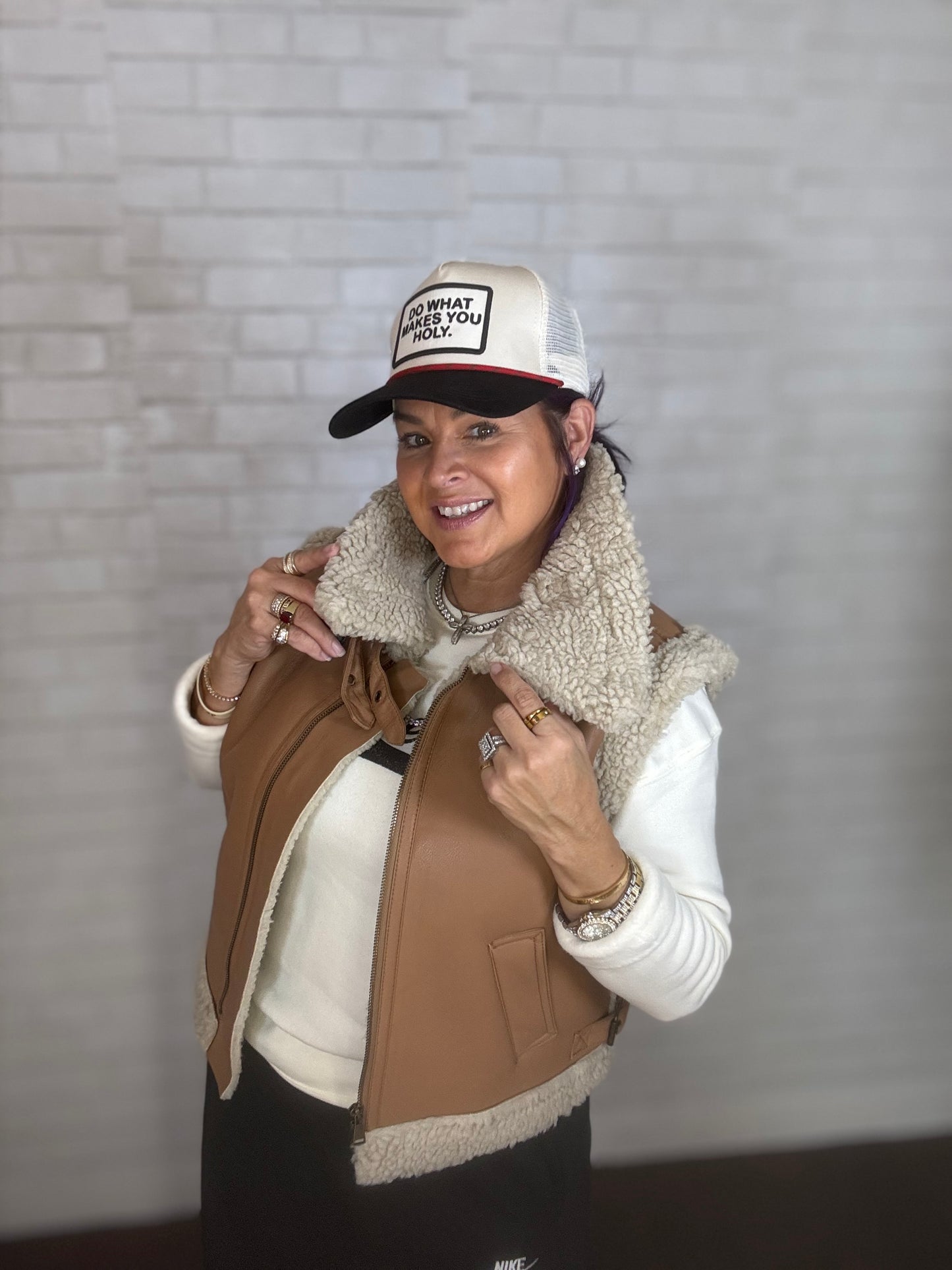 Sherpa Lined Vest (2 Colors)