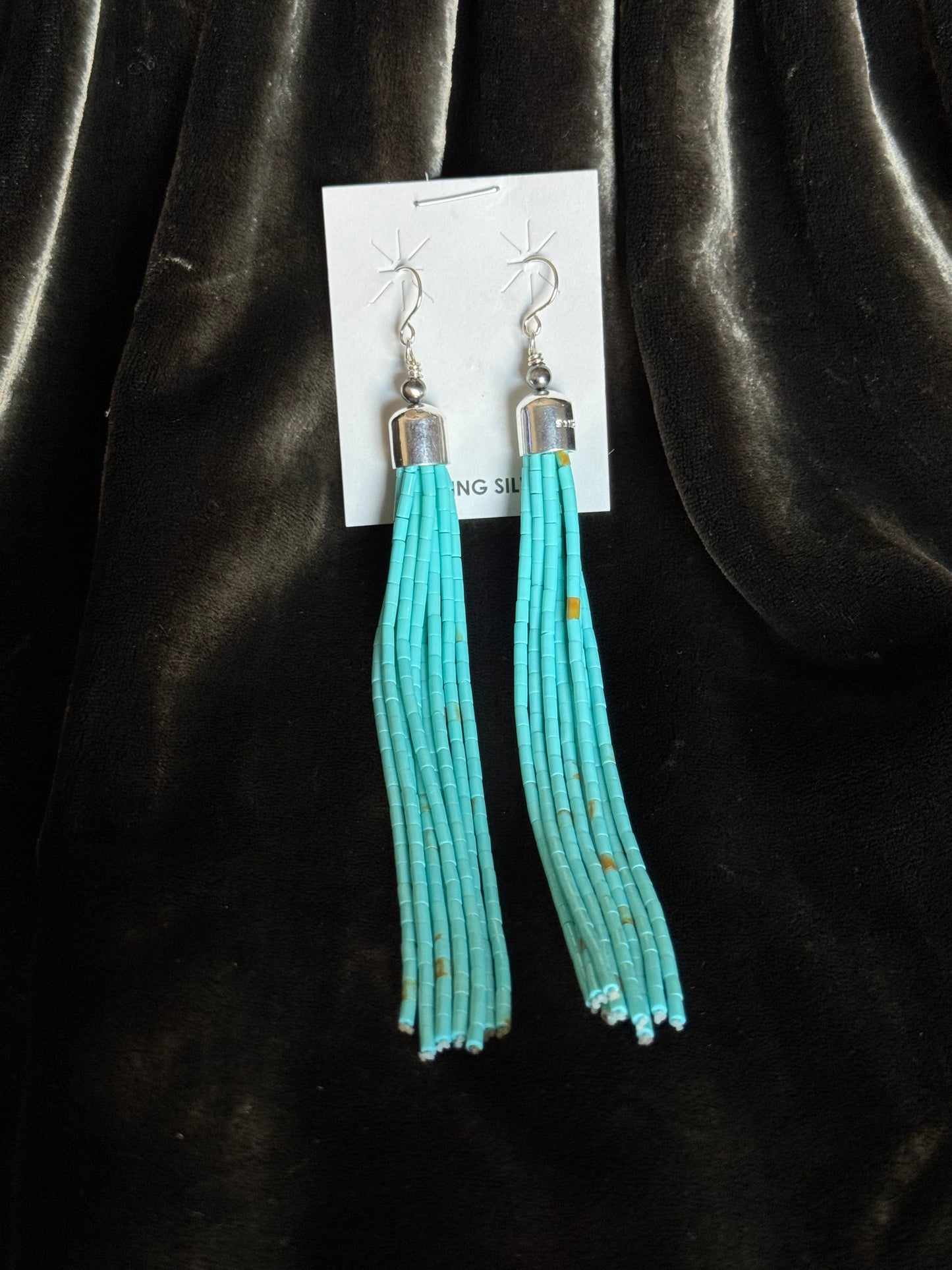 5” Sterling Silver Heishi Earrings