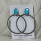 Turquoise Hoop Earrings