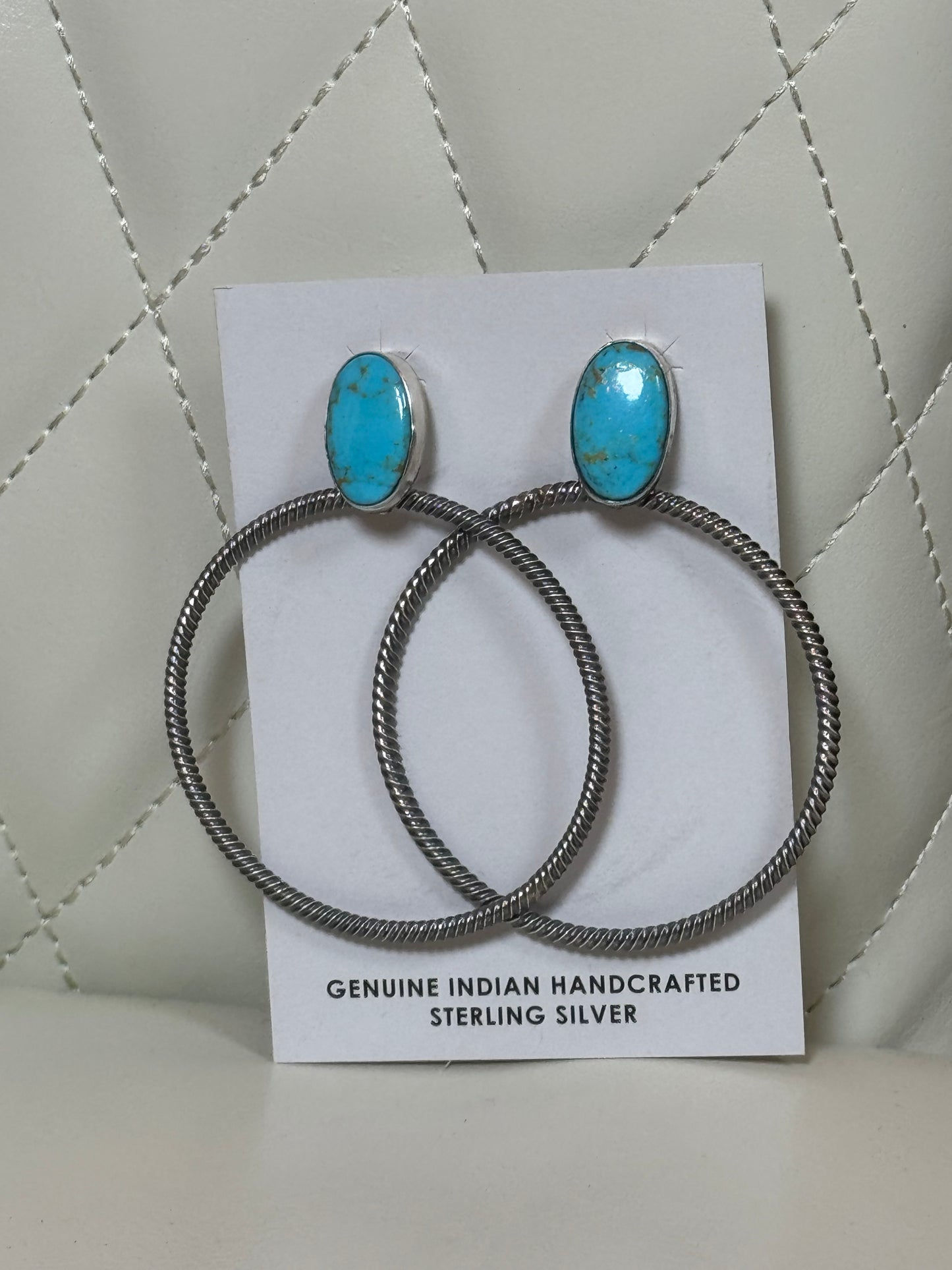Turquoise Hoop Earrings