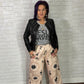 Geometric Star Wide Leg Pants