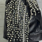Pearls & Rhinestone Crop Jacket
