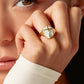 Mother of Pearl Cross Ring
