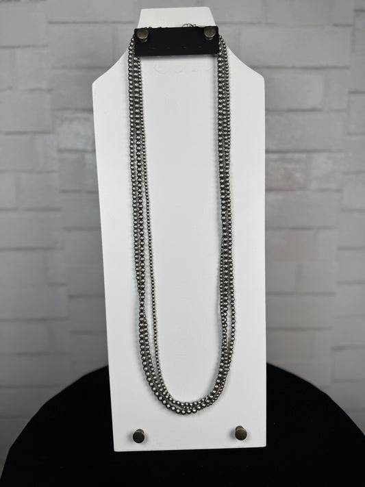 Three Strand Navajo Pearls Necklace