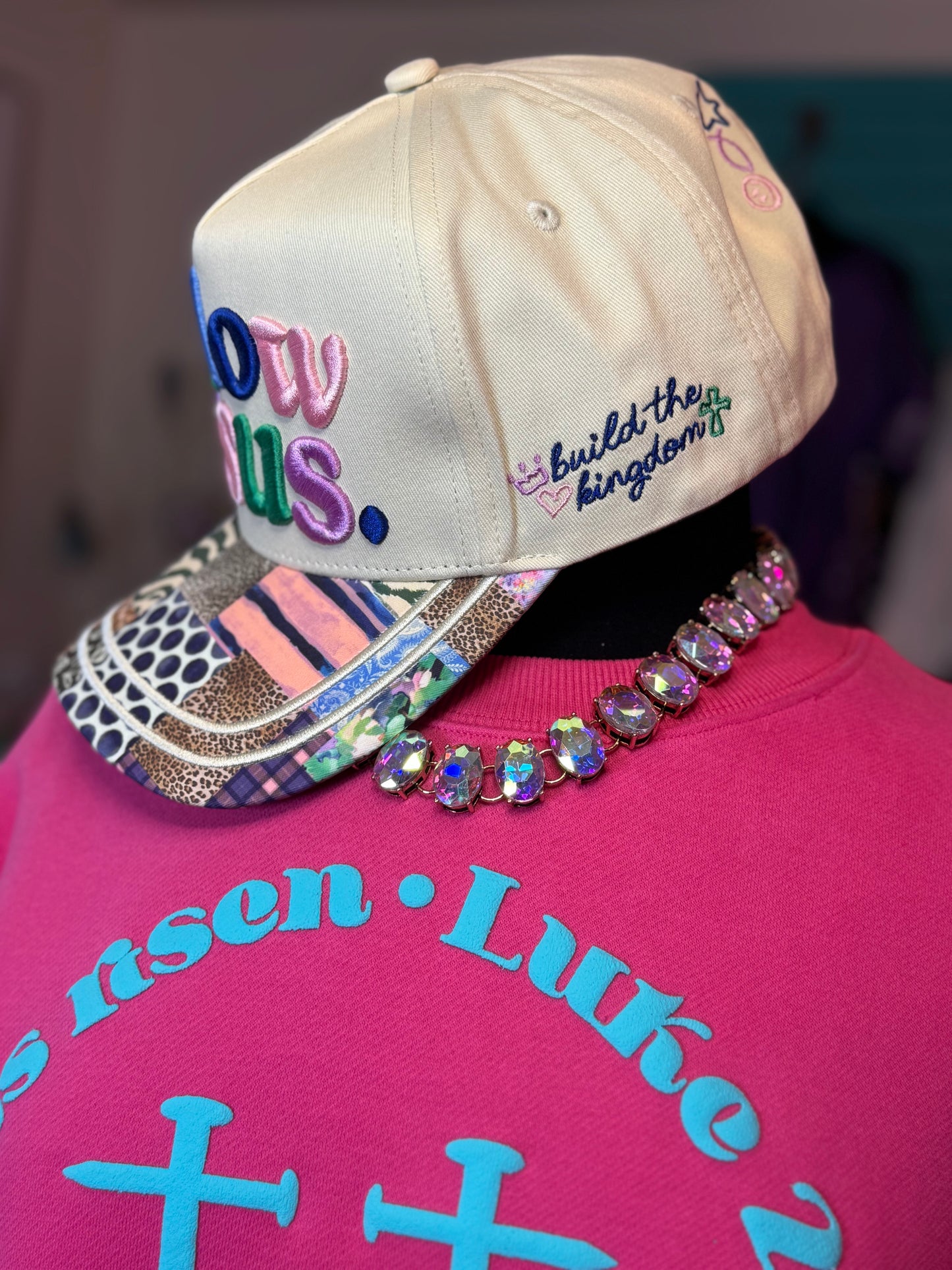 Colorful Follow JESUS Hat