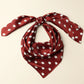 Elk Ivory Silk Scarf - Red
