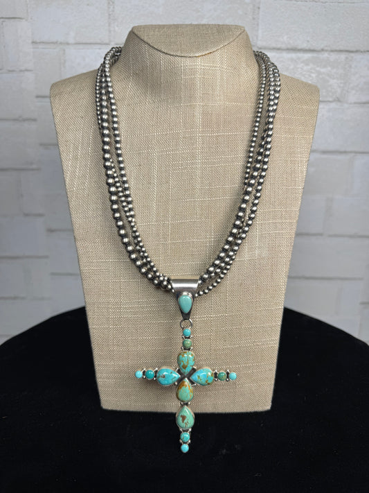 Turquoise Cross Pendant