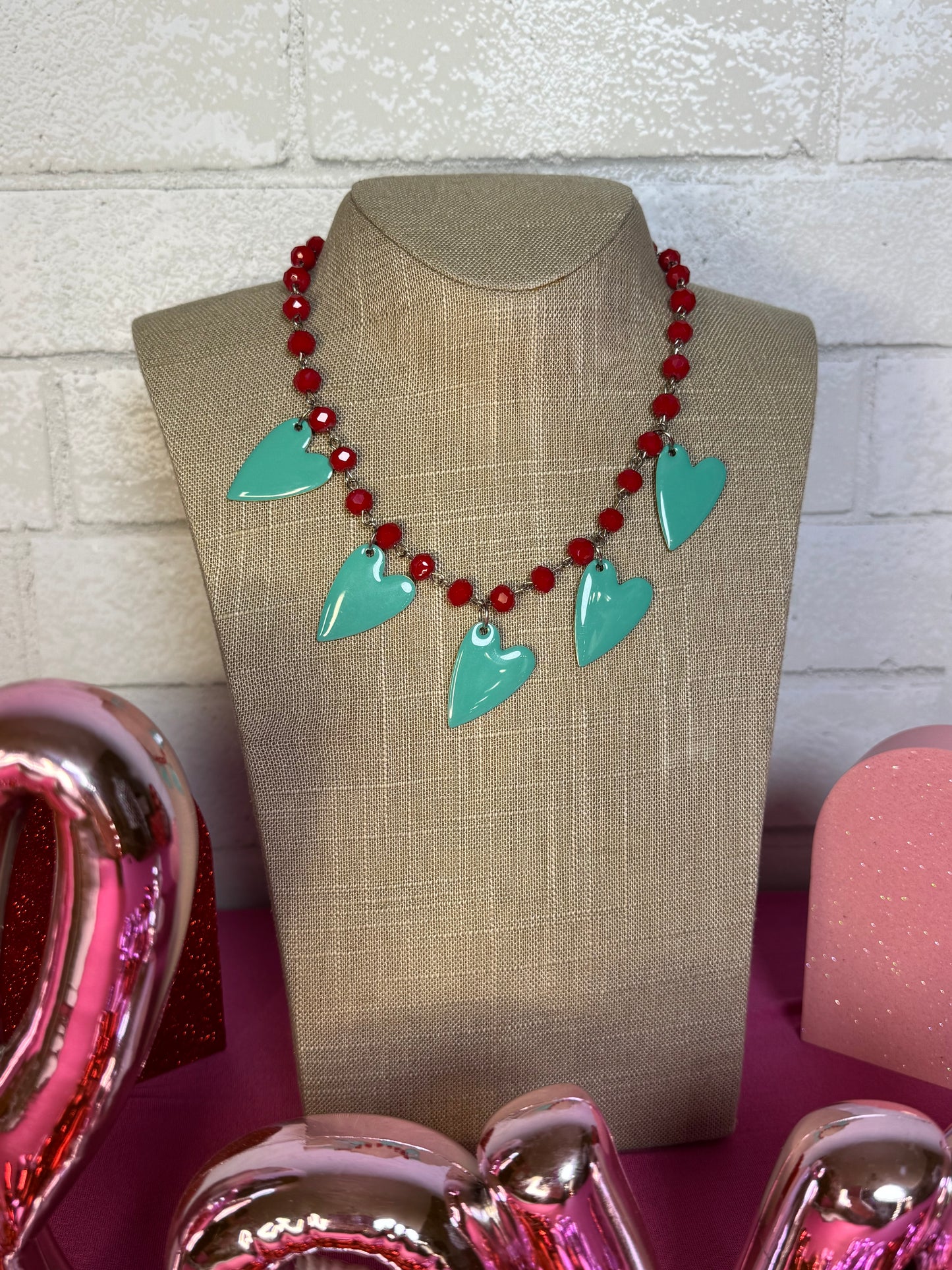 Beth’s Turquoise Heart Necklace