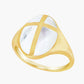 Mother of Pearl Cross Ring
