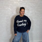 “Found My Cowboy” Graphic Knit Pullover