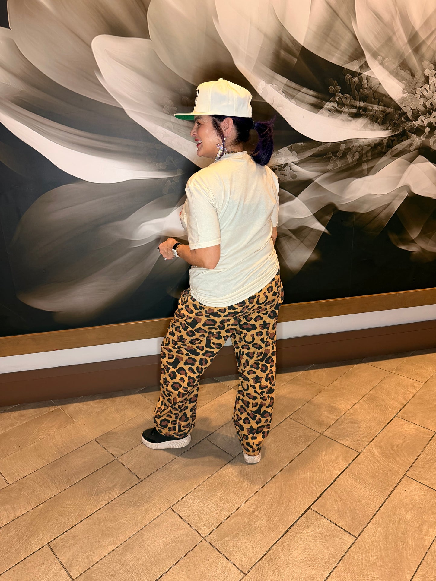 WESTERN CHEETAH BARREL PANT