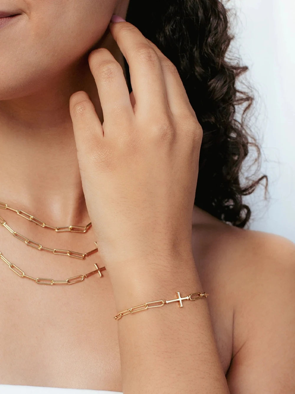 Chain Breaker Cross Bracelet
