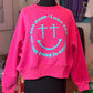 Luke 24:6 Nail Smiley Crop Sweatshirt