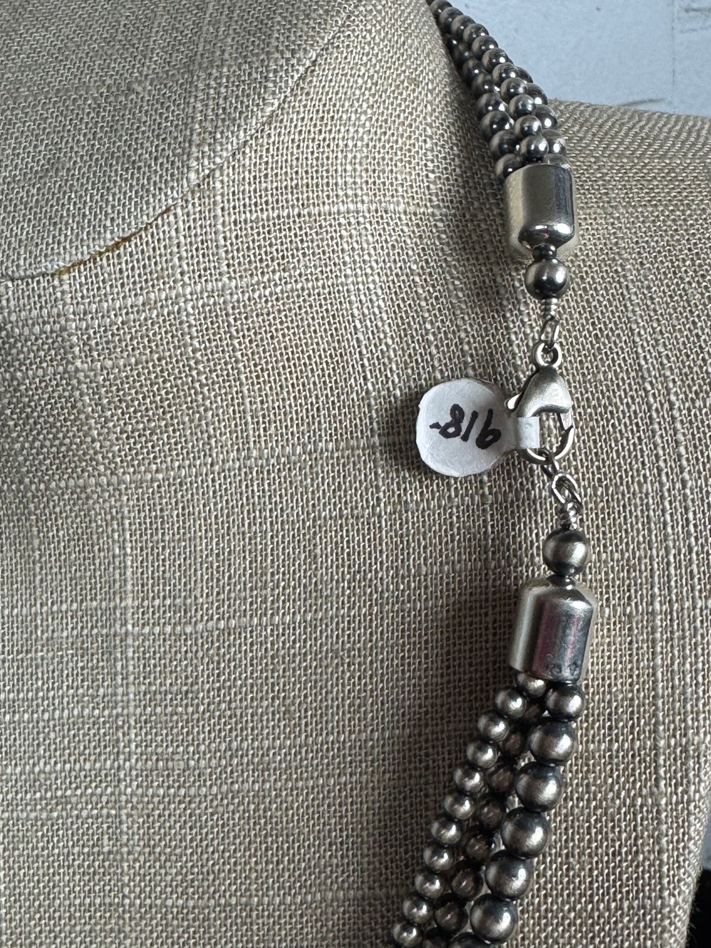 Three Strand 22” Navajo Pearls Necklace