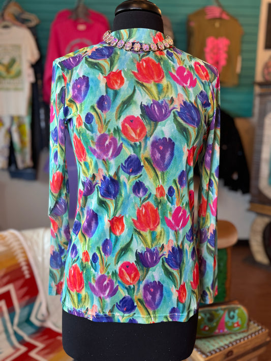 Tulip Trail Mesh Top