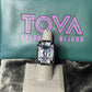 Mini Soleil Ring w/trim in Gunmetal/Clear Crystal