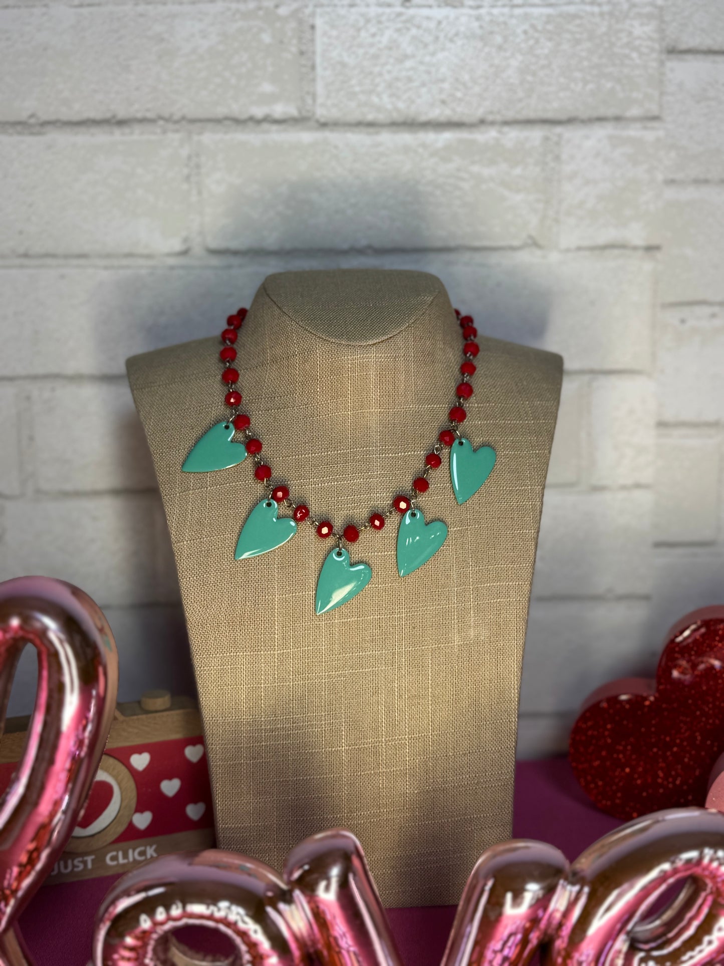 Beth’s Turquoise Heart Necklace