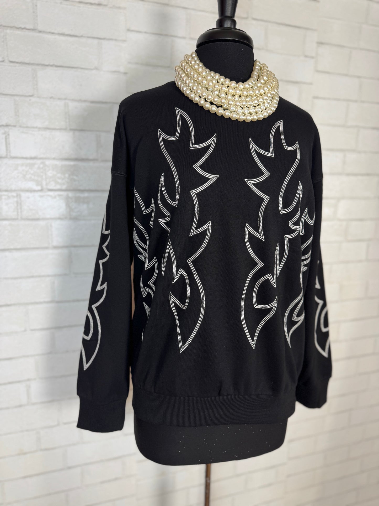 Western Boot Stitch Sweatshirt