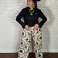 Geometric Star Wide Leg Pants