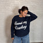 “Found My Cowboy” Graphic Knit Pullover