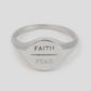 Faith Over Fear Ring