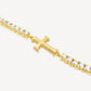 LUMINOUS CROSS TENNIS BRACELET
