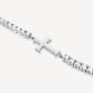 LUMINOUS CROSS TENNIS BRACELET