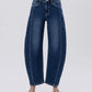 Super High Rise Seam Barrel Jeans
