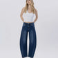 Super High Rise Seam Barrel Jeans