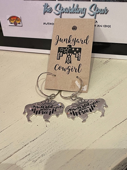 Junkyard Cowgirl Wild & Free Earrings