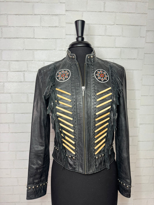 Black Leather DDR Jacket