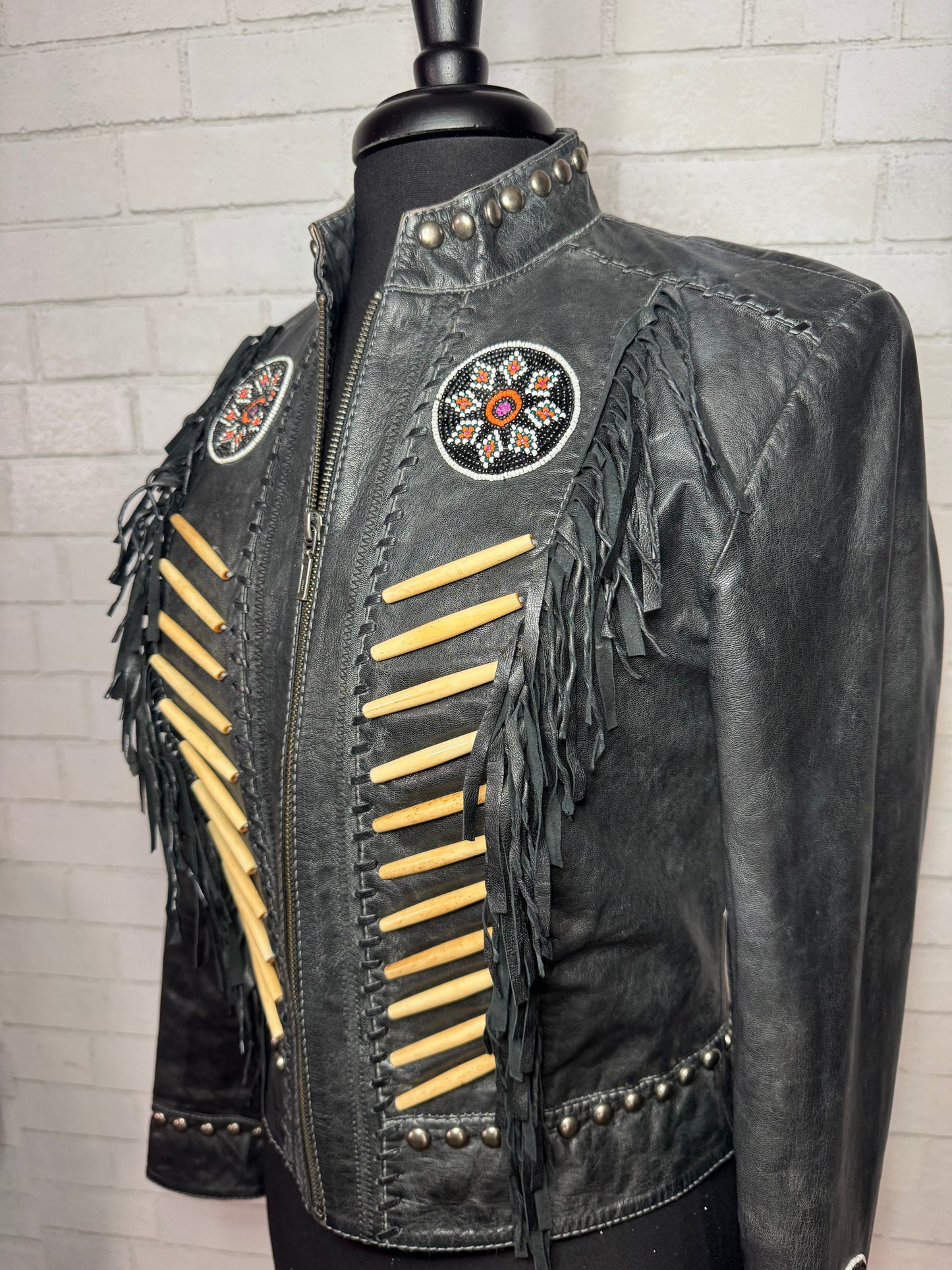 Black Leather DDR Jacket