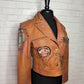 Brown Leather Double D Jacket
