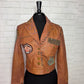 Brown Leather Double D Jacket