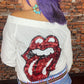 Off-The-Shoulder Sequinned Top
