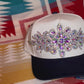 AB Crystal on Black Brim Cap