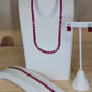 Beautiful Goldtone Ruby Set (Necklace, Bracelet & Earrings)