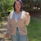 Sparkly Stone All Over Button Down Cardi Sweater