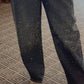 Mid Waist Embellished Barrel Jeans