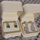 Mega CZ Diamond Post Earrings