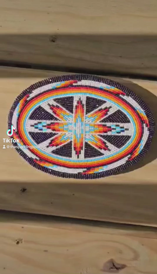 Miss Hidatsa Oil Celebration Beaded Buckle