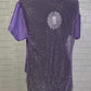 Purple Sparkle Mesh Tee