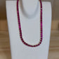 Beautiful Goldtone Ruby Set (Necklace, Bracelet & Earrings)
