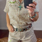 Western Gingham Blouse