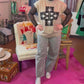 Grey Leopard Barrel Jeans