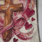 Cross Heart with AB Stones Tee