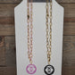 The Charlie Necklace Pink Gold or Black Gold