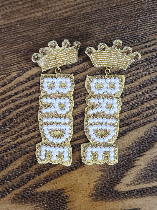 Beaded Bride Earrings