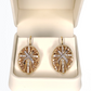 Rise Gold Oval Earrings