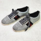 Pre-Loved Gucci Web Sneaker with Studs